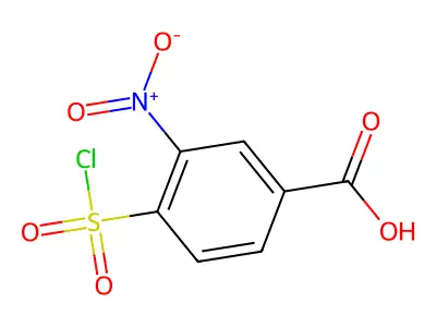 4-(Chlorosulfonyl)-3-nitrobenzoic acid structure