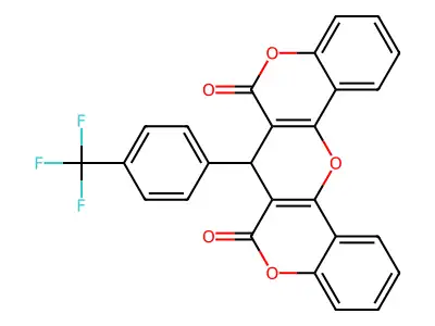 13-[4-(trifluoromethyl)phenyl]-2,10,16-trioxapentacyclo[12.8.0.0^{3,12}.0^{4,9}.0^{17,22}]docosa-1(14),3(12),4(9),5,7,17(22),18,20-octaene-11,15-dione structure