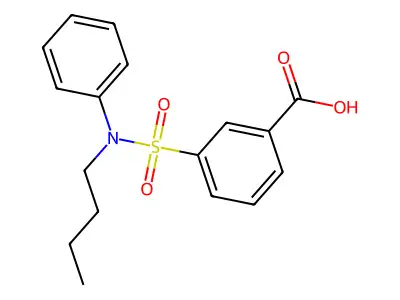 3-[丁基(苯基)氨磺酰]苯甲酸 structure