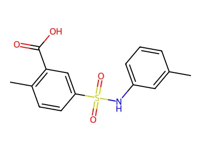 2-Methyl-5-((3-methylphenyl)sulfamoyl)benzoic acid structure