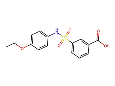 3-[(4-ethoxyphenyl)sulfamoyl]benzoic Acid structure