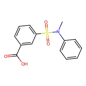 3-[Methyl(phenyl)sulfamoyl]benzoic acid structure