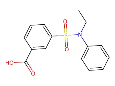 3-(Ethyl(phenyl)sulfamoyl)benzoic acid structure