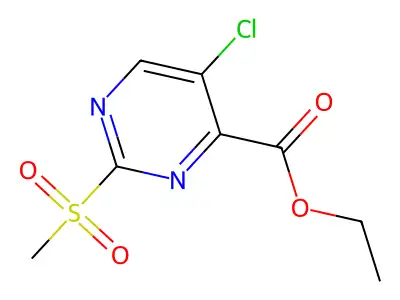 Ethyl 5-chloro-2-methylsulfonylpyrimidine-4-carboxylate structure