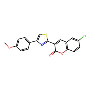 6-chloro-3-[4-(4-methoxyphenyl)-1,3-thiazol-2-yl]-2H-chromen-2-one structure