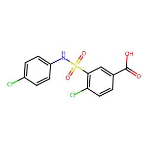 4-氯-3-[(4-氯苯基)氨磺酰基]苯甲酸 structure