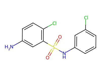 5-Amino-2-chloro-N-(3-chloro-phenyl)-benzenesulfonamide structure