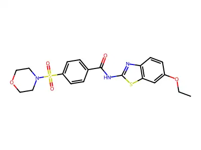 N-(6-ethoxybenzo[d]thiazol-2-yl)-4-(morpholinosulfonyl)benzamide structure