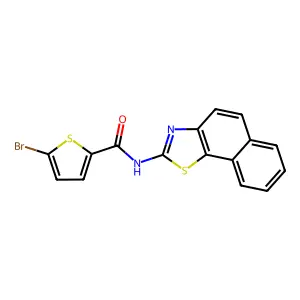 5-bromo-N-(naphtho[2,1-d]thiazol-2-yl)thiophene-2-carboxamide structure