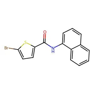 5-bromo-N-(naphthalen-1-yl)thiophene-2-carboxamide structure