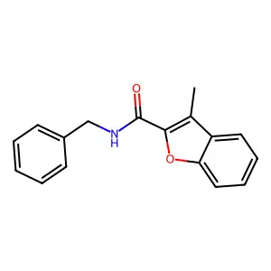 N-benzyl-3-methyl-1-benzofuran-2-carboxamide structure