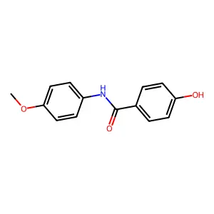 4-羟基-N-(4-甲氧基苯基)苯甲酰胺 structure