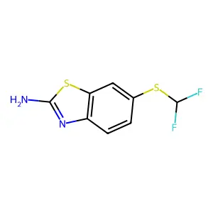6-[(Difluoromethyl)sulfanyl]-1,3-benzothiazol-2-amine structure