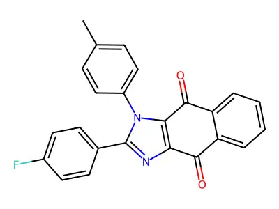 2-(4-Fluorophenyl)-1-(4-methylphenyl)-1H-naphth[2,3-d]imidazole-4,9-dione structure