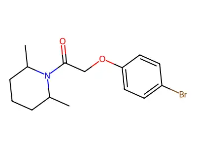 2-(4-Bromophenoxy)-1-(2,6-dimethylpiperidin-1-yl)ethan-1-one structure