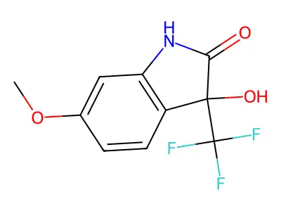 3-Hydroxy-6-methoxy-3-(trifluoromethyl)indolin-2-one structure