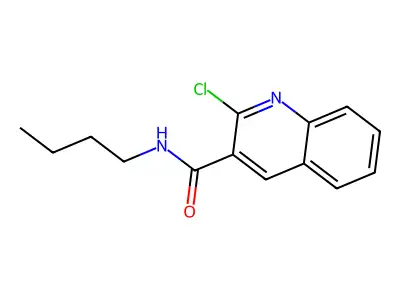 N-butyl-2-chloroquinoline-3-carboxamide structure