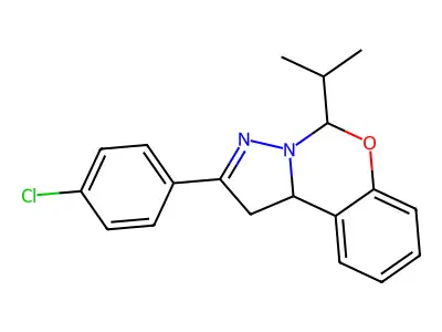 2-(4-Chlorophenyl)-5-isopropyl-1,10b-dihydropyrazolo[1,5-c][1,3]benzoxazine structure