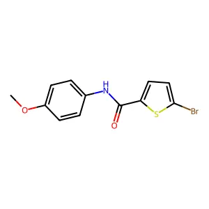 5-bromo-N-(4-methoxyphenyl)thiophene-2-carboxamide structure