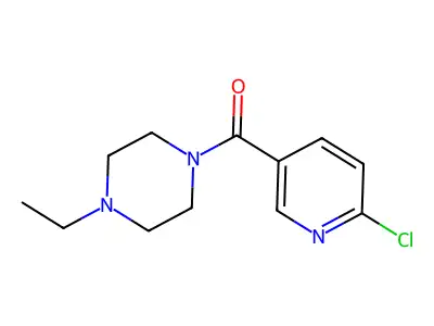 1-(6-Chloropyridine-3-carbonyl)-4-ethylpiperazine structure