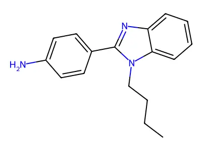 4-(1-Butylbenzimidazol-2-yl)aniline structure