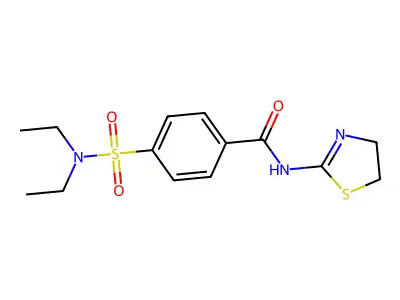 4-(diethylsulfamoyl)-N-(4,5-dihydro-1,3-thiazol-2-yl)benzamide structure