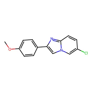 6-Chloro-2-(4-methoxyphenyl)imidazo[1,2-a]pyridine structure