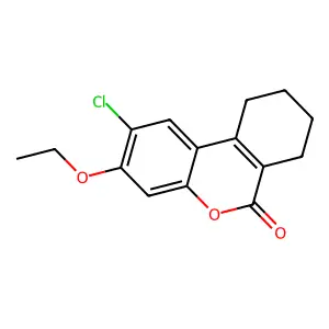 2-Chloro-3-ethoxy-7,8,9,10-tetrahydrobenzo[c]chromen-6-one structure