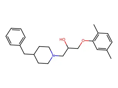1-(4-Benzylpiperidin-1-yl)-3-(2,5-dimethylphenoxy)propan-2-ol structure