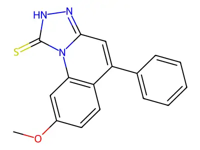 8-Methoxy-5-phenyl-[1,2,4]triazolo[4,3-a]quinoline-1-thiol structure