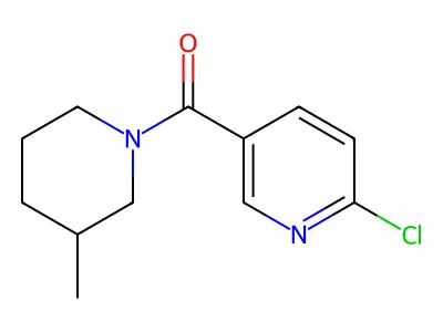2-Chloro-5-(3-methylpiperidine-1-carbonyl)pyridine structure