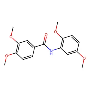 N-(2,5-二甲氧基苯基)-3,4-二甲氧基苯甲酰胺 structure