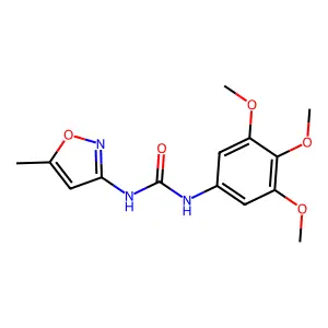 1-(5-Methyl-1,2-oxazol-3-yl)-3-(3,4,5-trimethoxyphenyl)urea structure