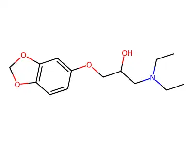 1-(1,3-Benzodioxol-5-yloxy)-3-(diethylamino)propan-2-ol structure