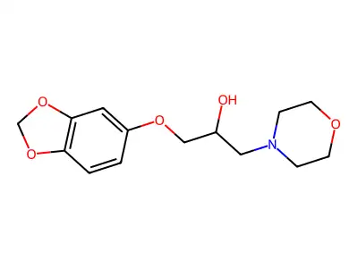 1-(1,3-Benzodioxol-5-yloxy)-3-(morpholin-4-yl)propan-2-ol structure