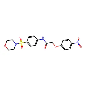 N-[4-(Morpholine-4-sulfonyl)-phenyl]-2-(4-nitro-phenoxy)-acetamide structure