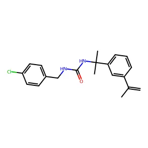 1-[(4-Chlorophenyl)methyl]-3-[2-(3-prop-1-en-2-ylphenyl)propan-2-yl]urea structure