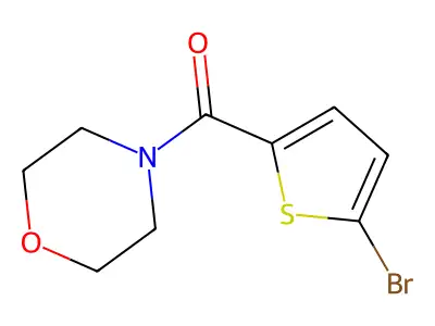 (5-Bromothiophen-2-yl)(morpholin-4-yl)methanone structure