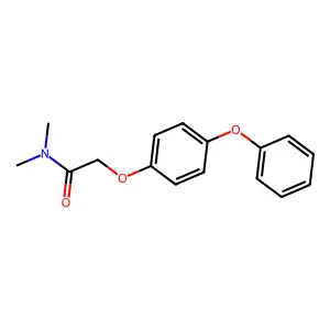 N,N-dimethyl-2-(4-phenoxyphenoxy)acetamide structure
