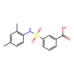 3-[(2,4-Dimethylphenyl)sulfamoyl]benzoic acid structure