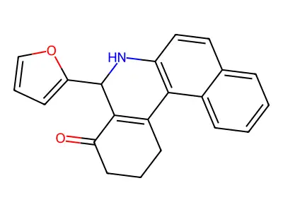 5-(furan-2-yl)-2,3,5,6-tetrahydro-1H-benzo[a]phenanthridin-4-one structure