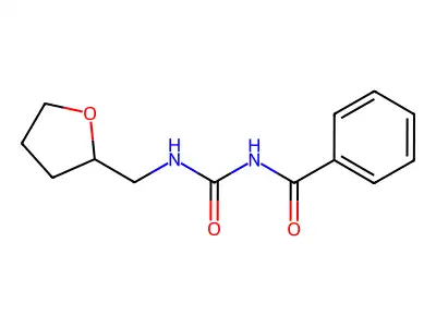 N-(oxolan-2-ylmethylcarbamoyl)benzamide structure