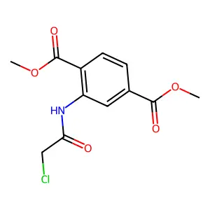 Dimethyl 2-[(chloroacetyl)amino]terephthalate structure