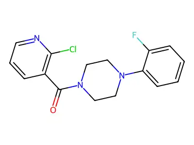 1-(2-Chloropyridine-3-carbonyl)-4-(2-fluorophenyl)piperazine structure
