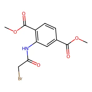 Dimethyl 2-[(bromoacetyl)amino]terephthalate structure