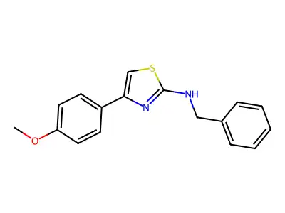 N-苄基-4-(4-甲氧基苯基)噻唑-2-胺 structure