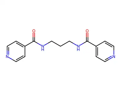 N-[3-(pyridine-4-carbonylamino)propyl]pyridine-4-carboxamide structure