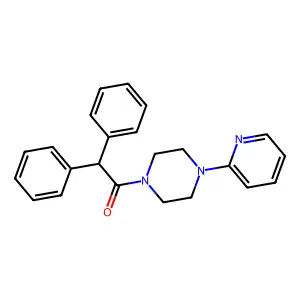 1-(Diphenylacetyl)-4-(2-pyridinyl)piperazine structure