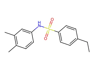 N-(3,4-dimethylphenyl)-4-ethylbenzenesulfonamide structure