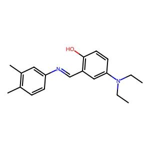 4-(Diethylamino)-2-{[(3,4-dimethylphenyl)imino]methyl}phenol structure